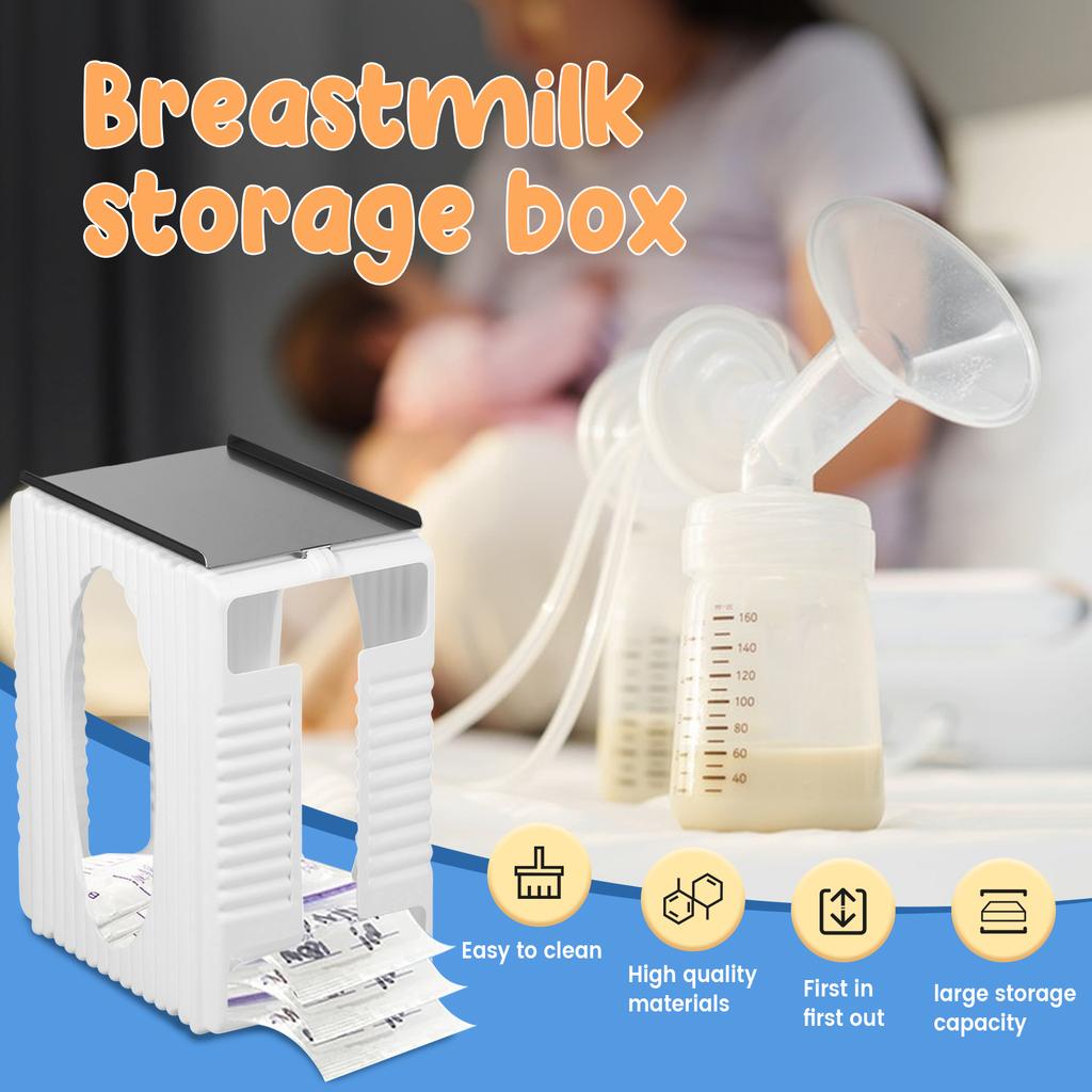 Breastmilk Storage Container Health Milk Freeze Organizer Breast Milk Storage Tower with Tray Reusable Breastfeeding Accessories