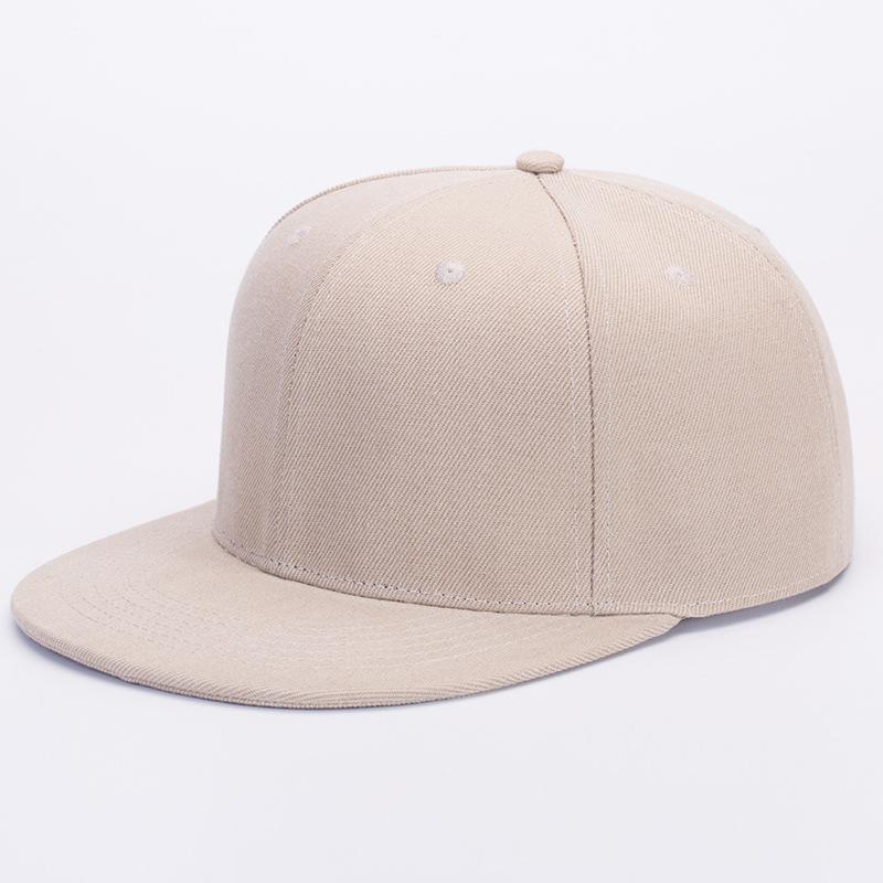 Unisex Flat Brim Baseball Cap For Men Women Fashion Color Plain Snapback Hat Outdoor Leisure Patchwork Hip Hop Sun Hats