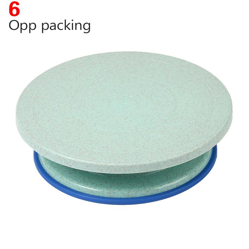 

1 шт. Вращающийся поворотный столик для торта с нескользящим основанием для резьбы, гончарного дела, росписи, украшения торта. Подходит для любителей выпечки и гончарного дела. 6 Opp packing