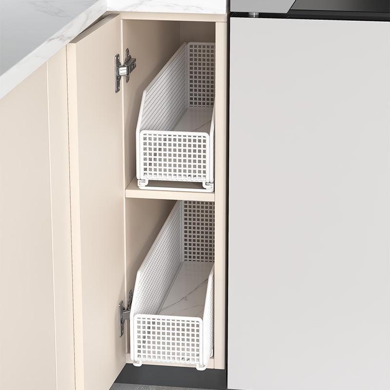 Pull-Out Kitchen Drawer Organizer for Narrow Deep Cabinets