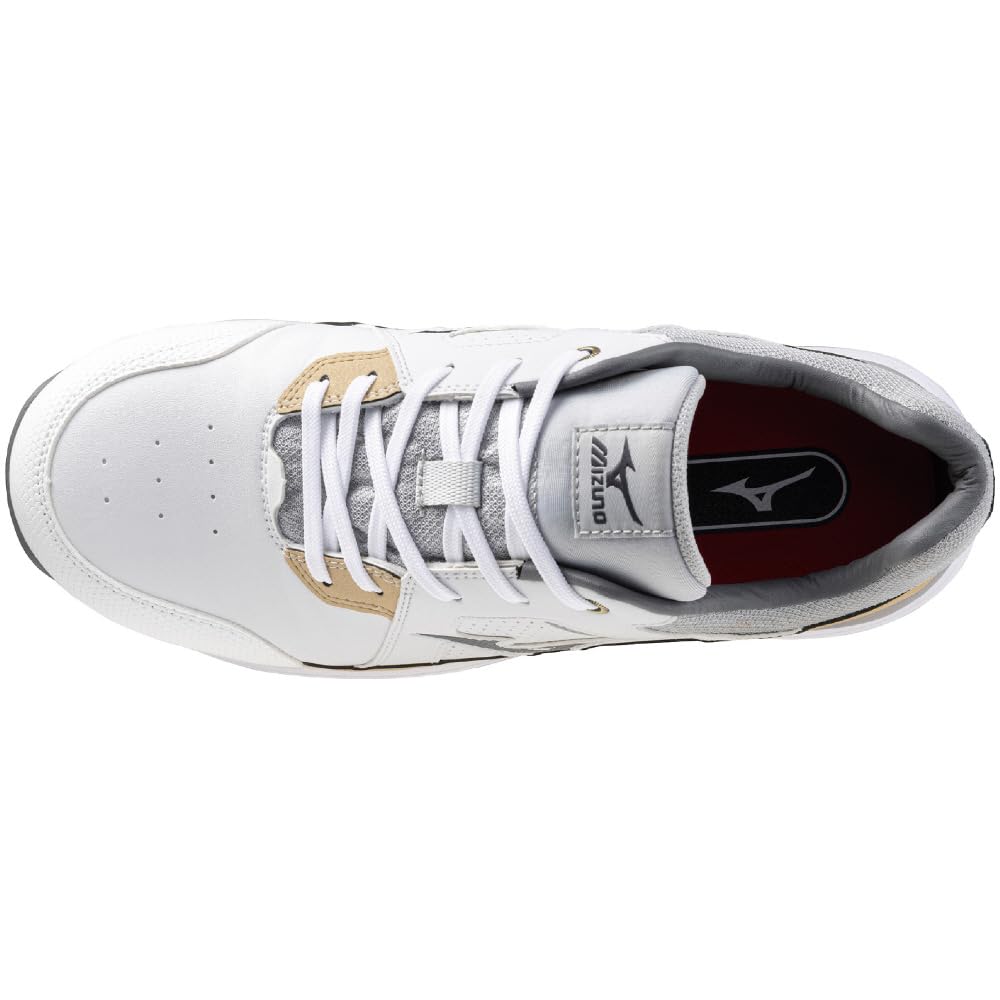 Mizuno Almighty HW II 11L F1GA2400 Work Size Shoes, 26.0cm, White/Black