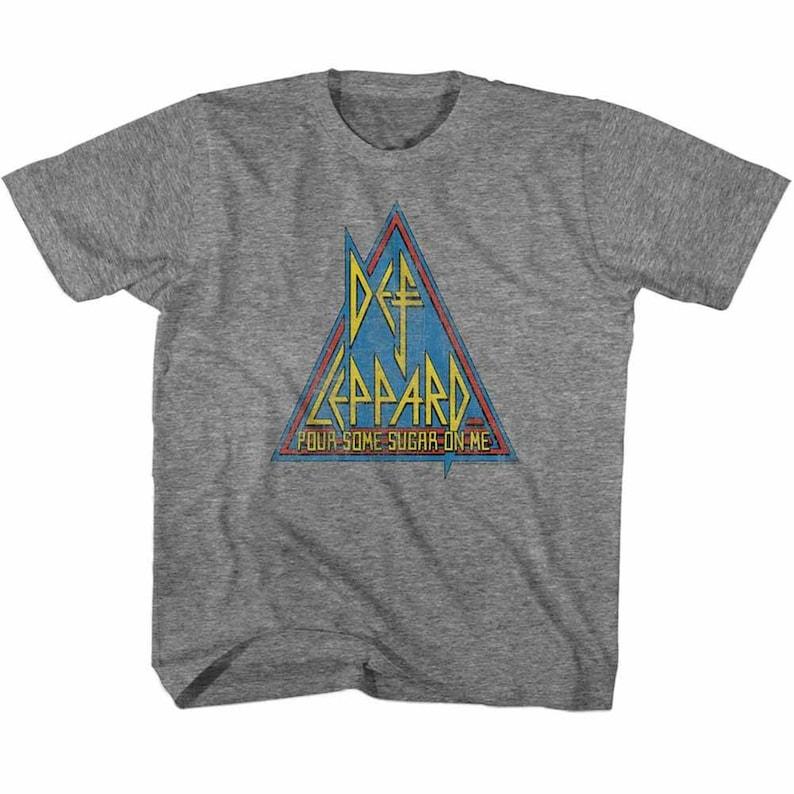 Def Leppard Primary Triangle Heather Kids T-Shirt Youth Toddler 160