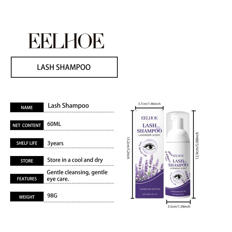 Augenlid-Reinigungsmousse Wimpernschaum Sanfter Make-up-Entferner Feuchtigkeitsspendende Formel Tiefenreinigung für empfindliche Augenpartie 60 ml