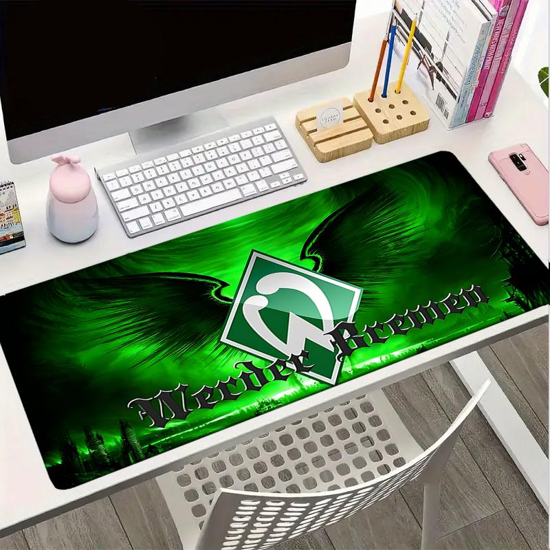 Green Bremen Pattern Mouse pad, Gaming Mouse Pad, keyboard pad, Desk Decor for computer notebook Fan Gift Birthday Gift