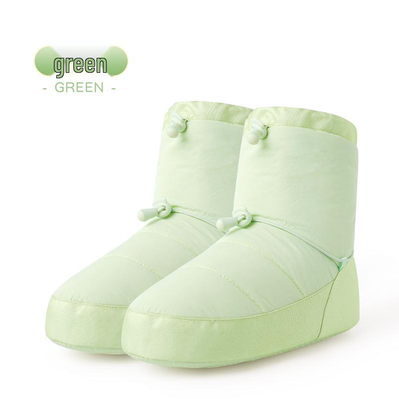 Women's Autumn/Winter Velvet Ballet Warm-up Shoes - Cotton-Insulated Boots for Dance Practice