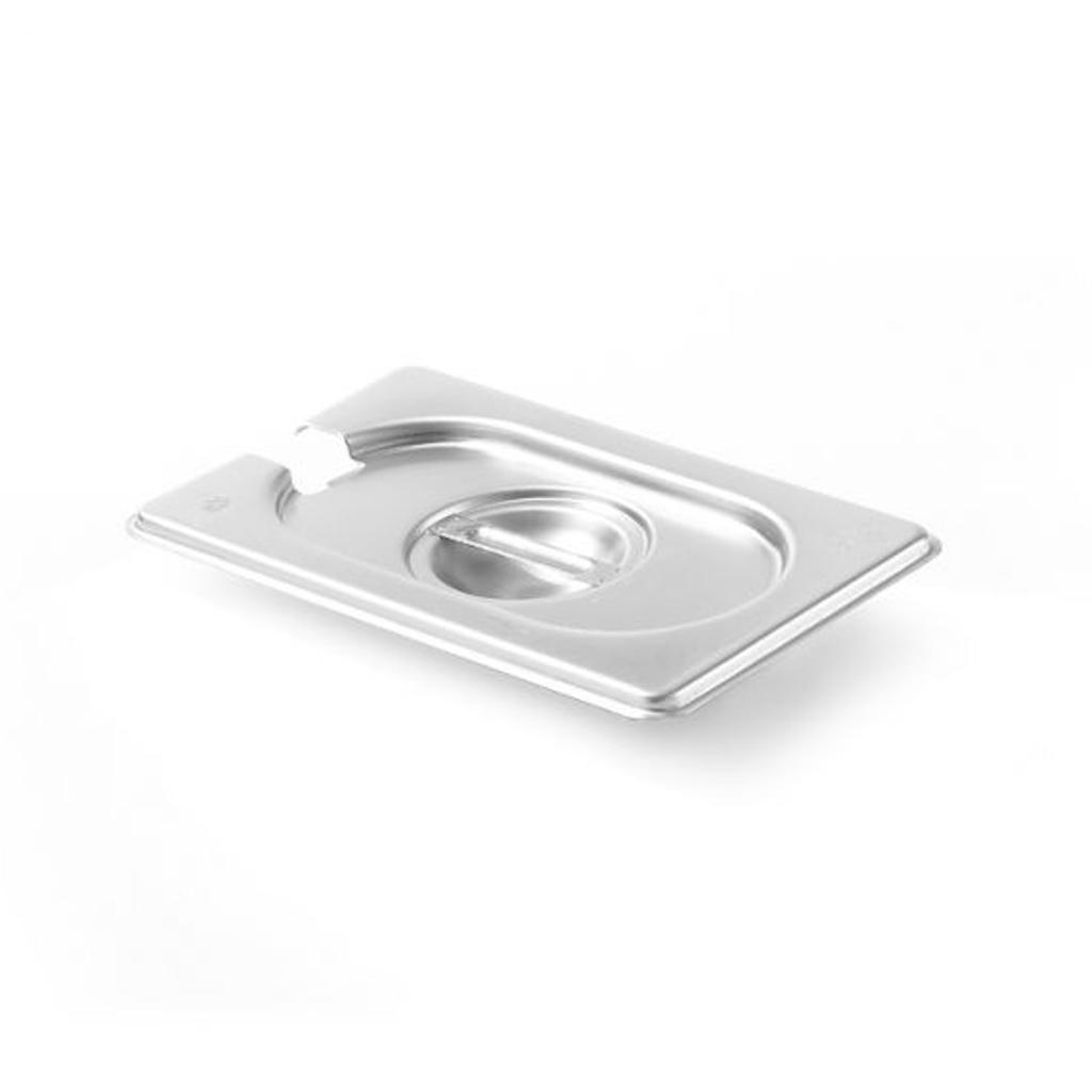 Steel lid for GN Kitchen Line with cutout for ladle GN 19 Hendi 806975