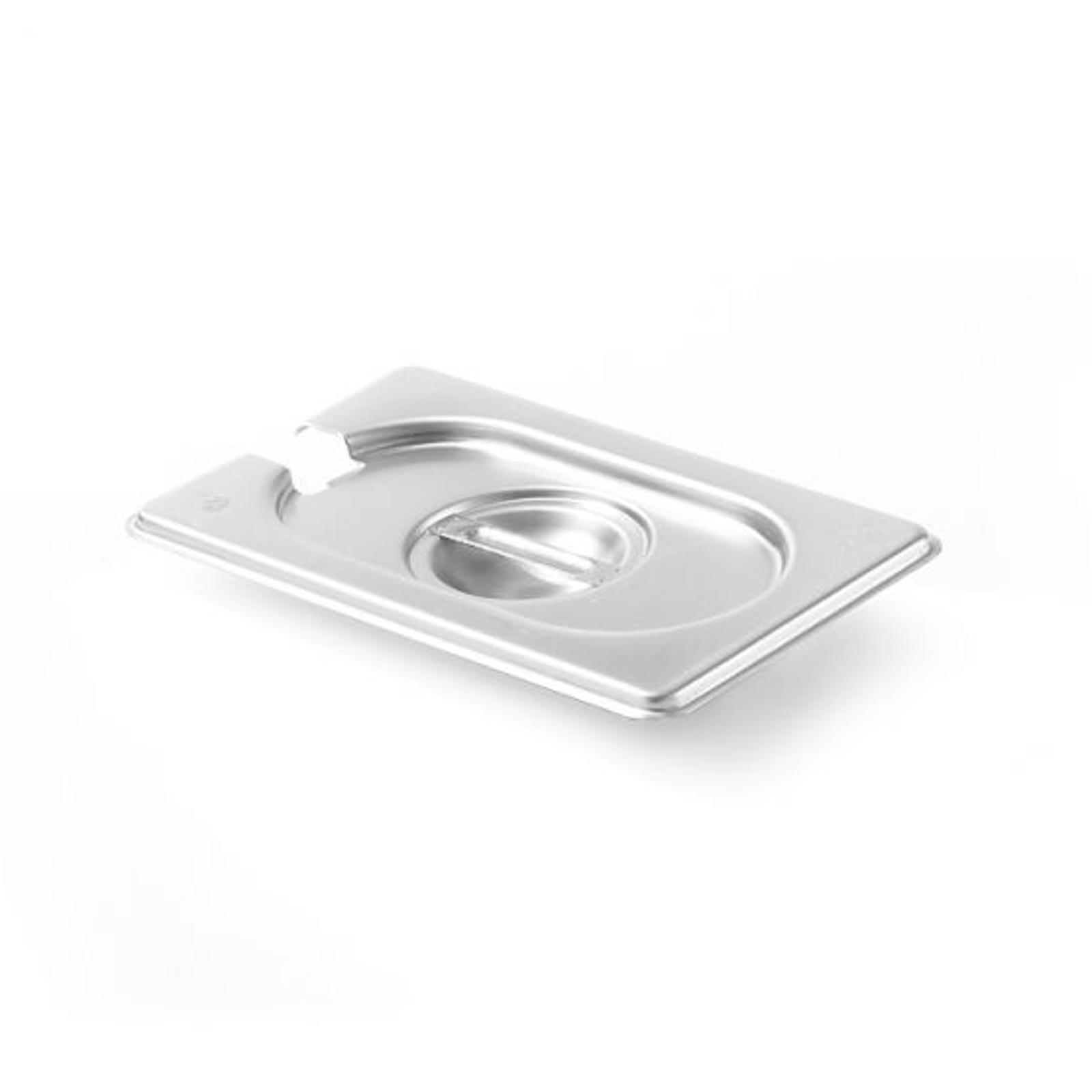 Stahldeckel für GN Kitchen Line mit Aussparung für Schöpfkelle GN 19 Hendi 806975