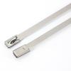 Metal Zip Ties 304 Stainless Steel Cable Tie Heavy Duty Self-Locking Strap Ties Multi-Purpose Metal Exhaust Wrap Lock