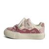 Korean Style Casual Platform Sneakers Women Cute Bread Shoes White Pink Blue