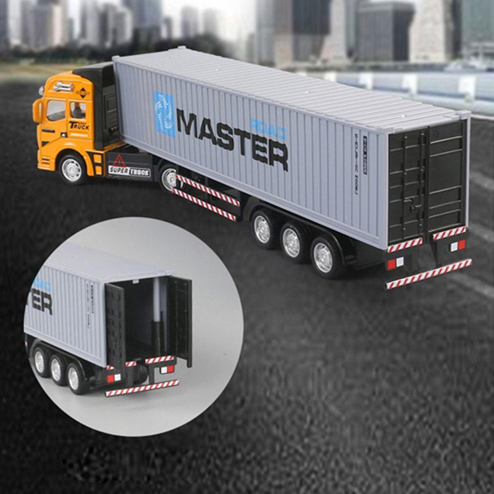 Plastic Container Transport Truck Toy Zinc Zinc Alloy Large Truck Toy Transport Vehicle Toy Educational Toy