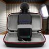 Portable Storage Holder for H4E Handheld Microphone with Side Pouch Hard Shell Form, Carry Case for Daily Use, Trip Carry, and Home Storage