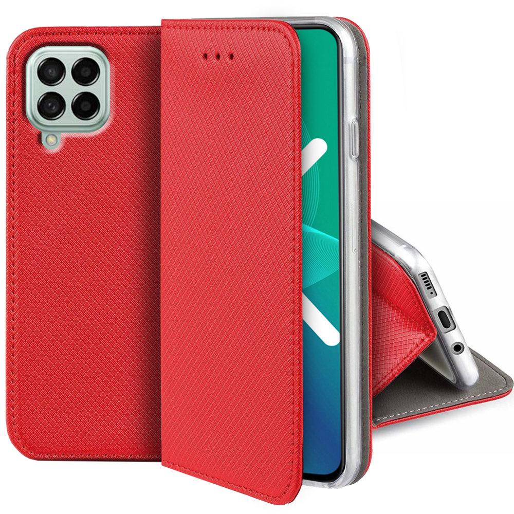 Smart Magnet case for Samsung Galaxy M53 5G, Red