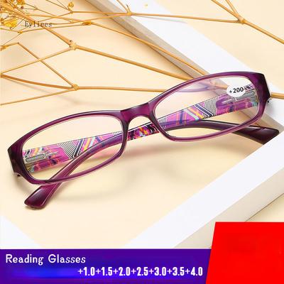 Mode Vintage Damen Lesebrille Damen Blaulichtfilter Plus Dioptrien Brille Trendy HD-Gläser Fernsichtbrille Bis +4.0