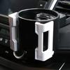 Universal Car Cup Holder Bracket and Mobile Device Stand for Various Beverage Cups and Smartphones for Secure Placement