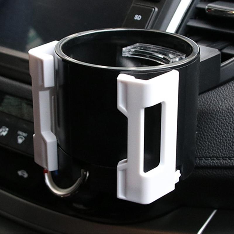 Universal Car Cup Holder Bracket and Mobile Device Stand for Various Beverage Cups and Smartphones for Secure Placement