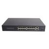 Ethernet Switch 16 Port 10100M Adaptiv RJ45 2 Uplink Gigabit für Computernetzwerke EU-Stecker