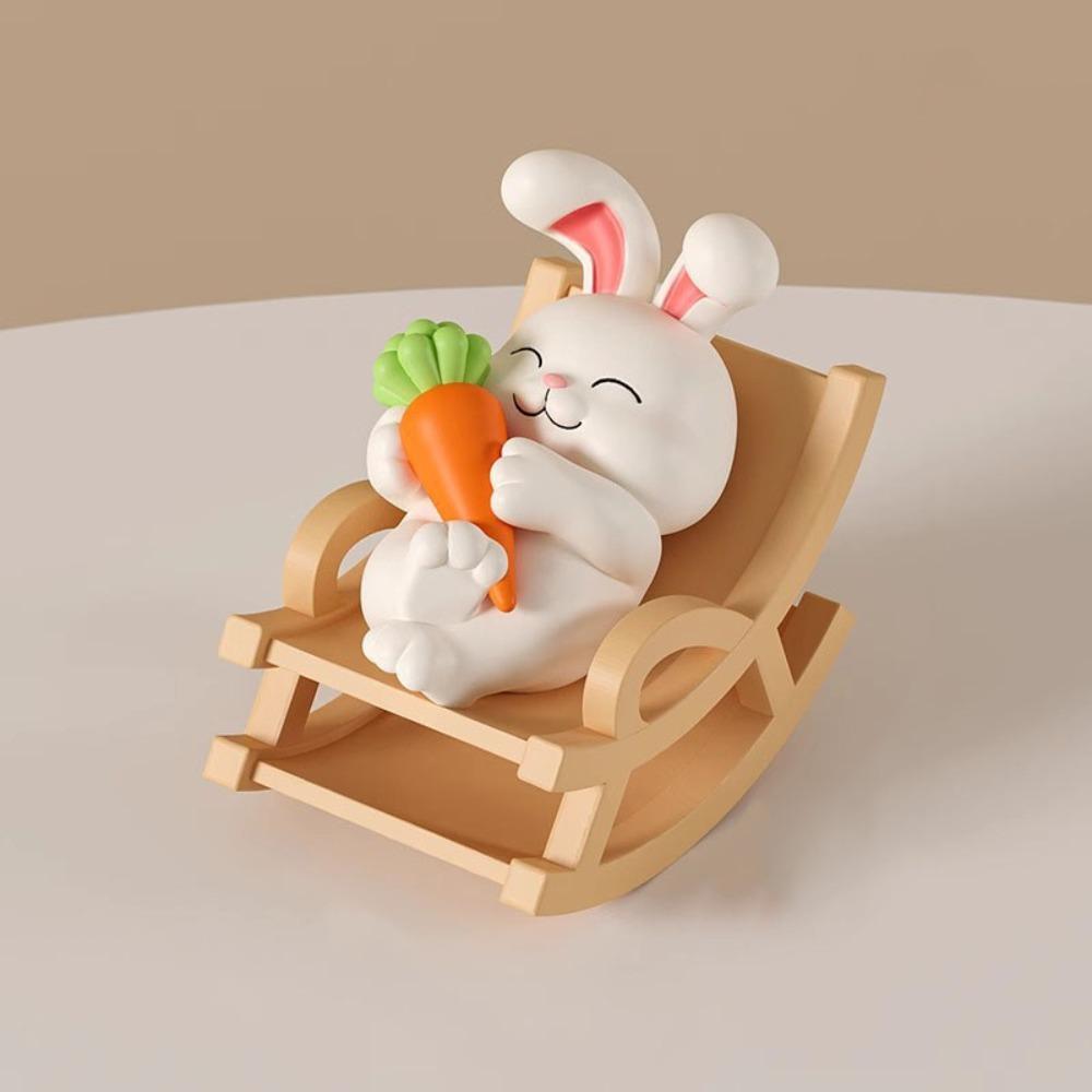 

Crafts Cartoon Chicken Micro Landscape Miniature Figurine Cartoon Animal Model Toy Car Interior Style E