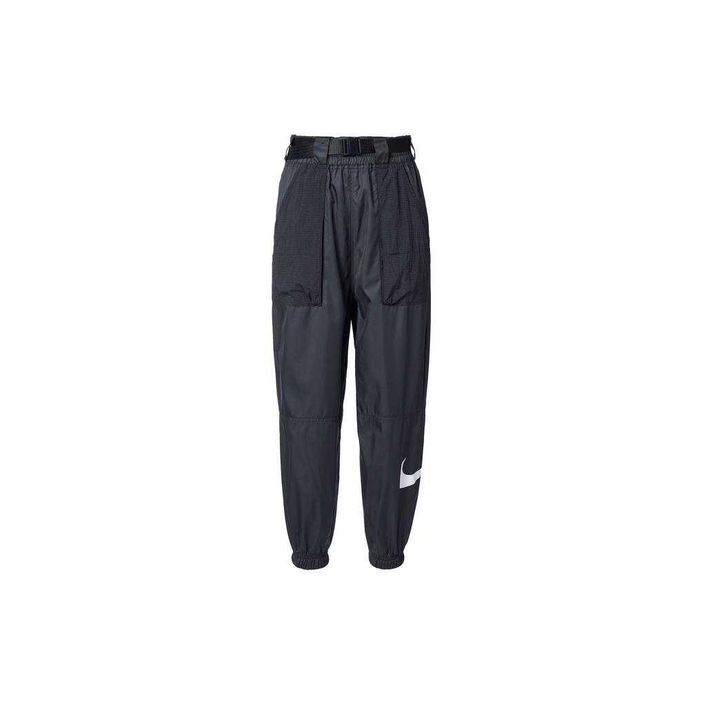 Nike Pantaloni de jogging din tricot țesut cu swoosh, îmbrăcăminte sport, pantaloni pentru femei, negru CJ3777-010