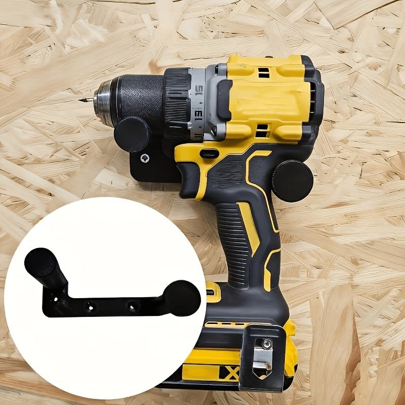 1Pc Power Tool Wall Mount Holder, Fits Most Brand Drills, Space Saving Garage Workshop Accessory, Screws Not Included