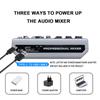 48V 5-Kanal Bluetooth Echo Delay Effekte Eingang Phantomspeisung Stereo DJ Mixer Soundboard Mischpult Digitaler USB Audio Mixer