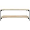  Coffee Table, Sonoma Oak 80x50x40 Cm, Wood-based Material