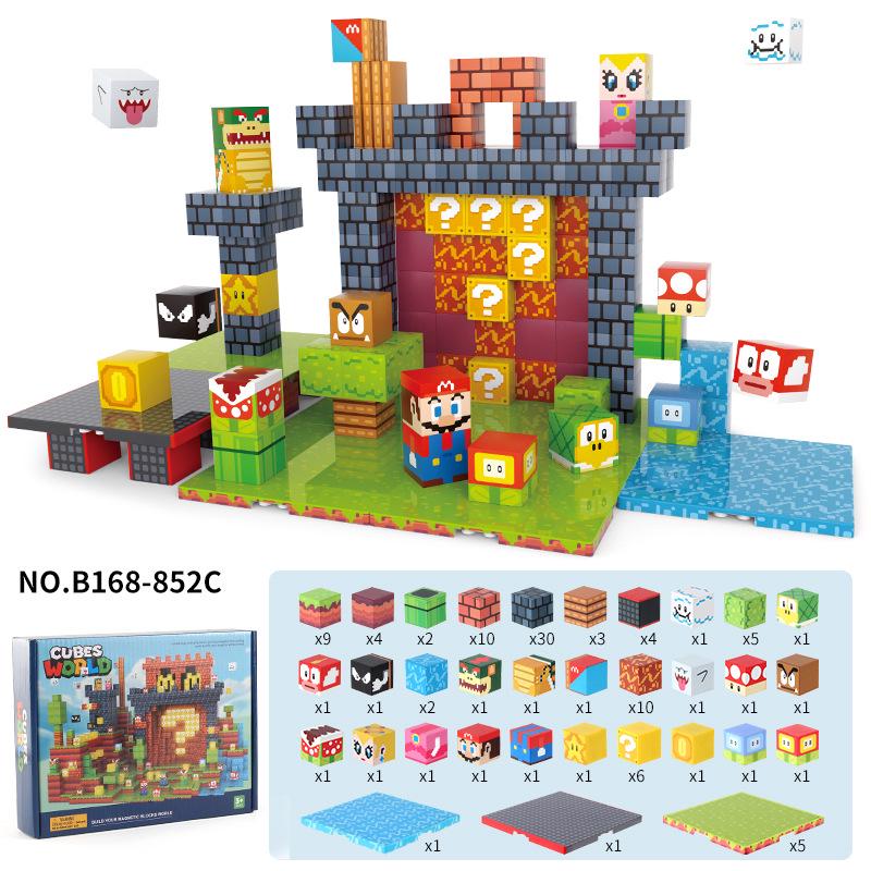 Magnetic World Building Blocks: Educational Toy Set for Kids