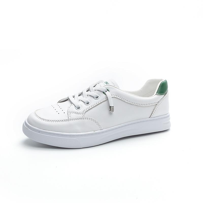 Women's shoes versatile casual top layer cowhide women's shoes mesh shoes 2025 autumn new large breathable board shoes