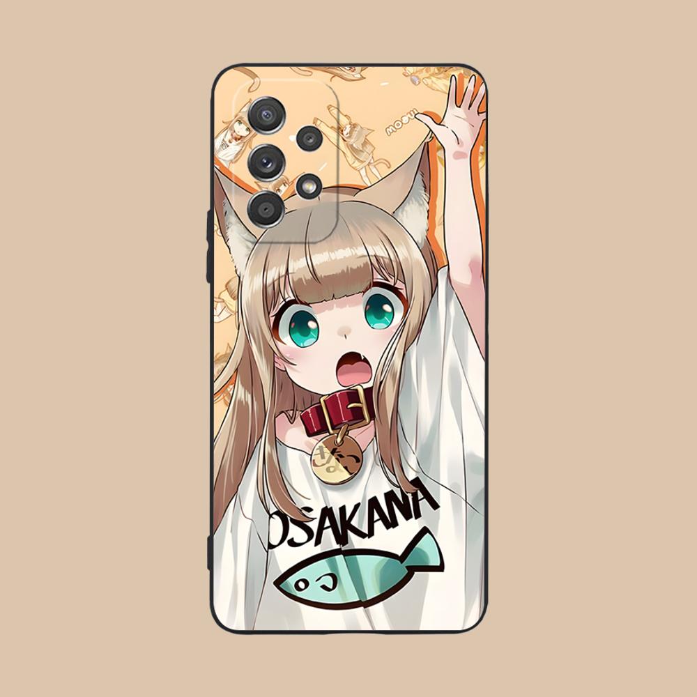 Anime Kinako Hara Mobile Phone Case for Samsung Galaxy A56 55 54 53 52 51 36 35 34 23 16 15 5G Colorful Cover Cover Pretty