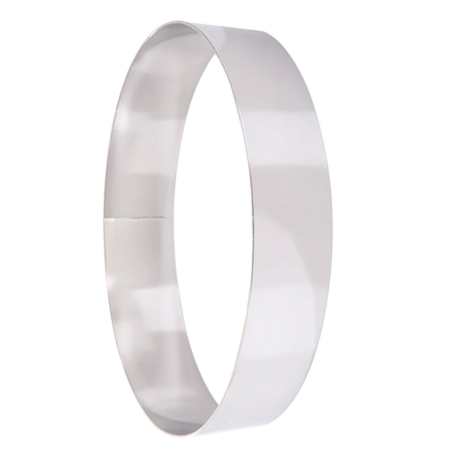 

Кольца для торта из нержавеющей стали Антипригарные десертные кольца Кондитерская форма Круглая форма для украшения торта Инструмент для выпечки десертов Долговечный B