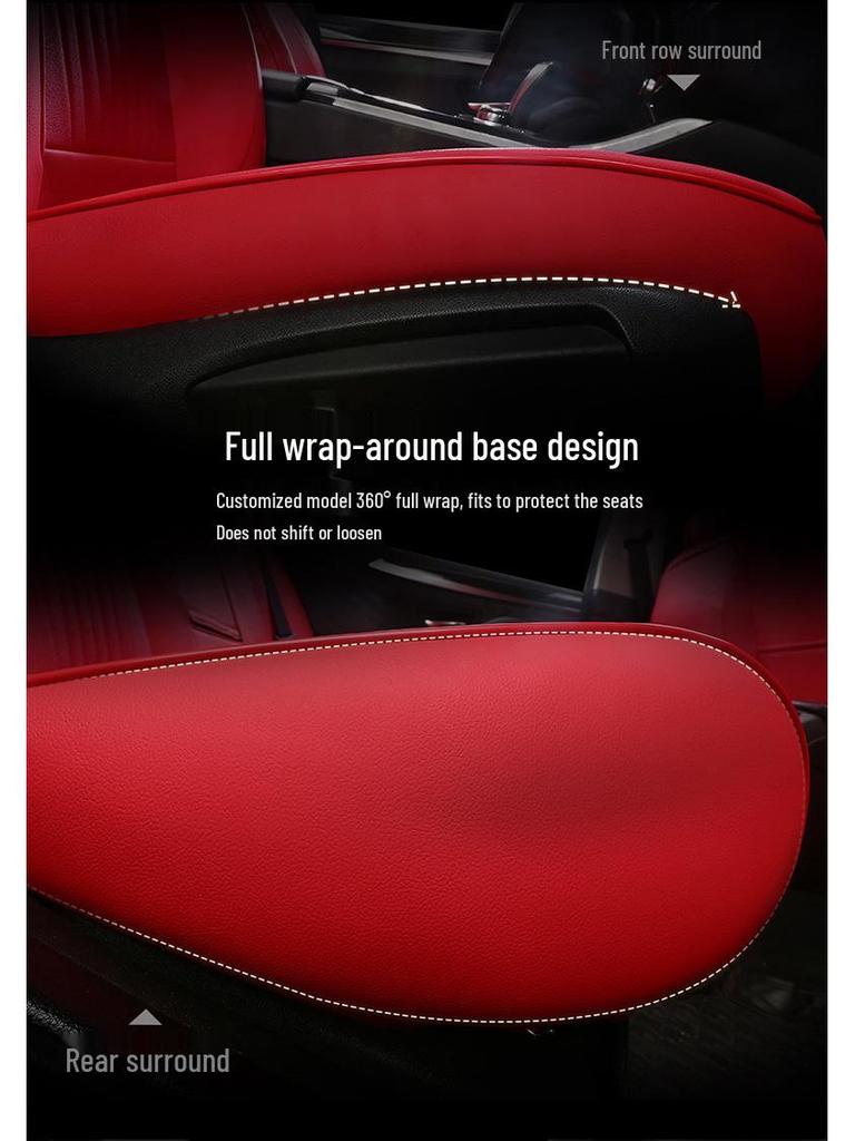 Buick GL8/GL6 Genuine Leather Seat Cover: Full Wrap for 7-Seater, All-Season Cushion for Excelle.