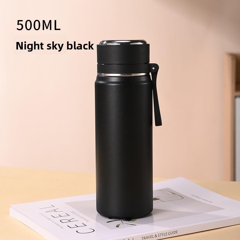 Modern Minimalist 500ml Insulated Coffee Mug With Portable Handle For Office And Travel