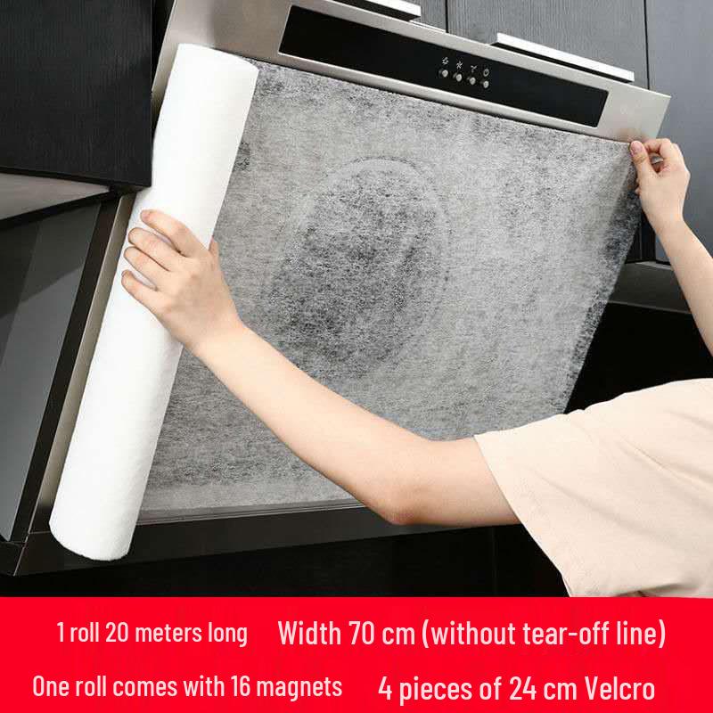 Oil Absorbing Range Hood Filter: Oil & Smoke Proof Sticker and Gasket Strip.