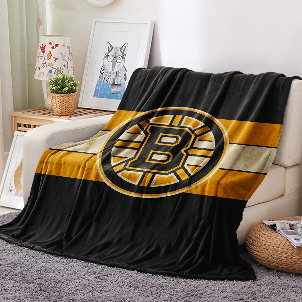 Boston Bruins2 Flannel Blanket, High quality Comfortable for All Seasons, Home Decor, Warmth and Comfort