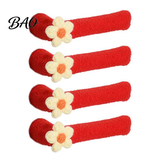 Bedroom Door Lever Sleeve 2/4Pcs Flower Handle Cover, Anti-collision Knob Protector, Anti-Static Decorative Cover Anti-Freeze for Home Office Set