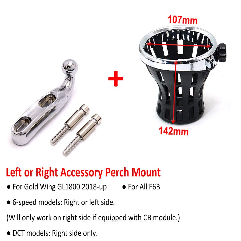 Gold Wing Motorrad Beifahrer Wasserflasche Trinkbecher Netzkorb Halterung Für Honda Goldwing GL 1800 GL1800 F6B