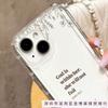 Black English Apple 16promax mobile phone case 15plus airbag 14 transparent 13 cartoon 12 Europe, America 11 explosion 17