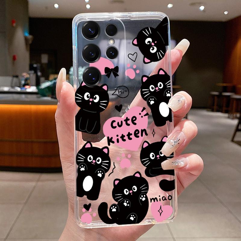Bag Clear Case For New Hot Samsung Galaxy S26 Ultra S26 edge S 26 Plus Cover Luxury Pretty Butterfly Flower Soft TPU Phone Cases