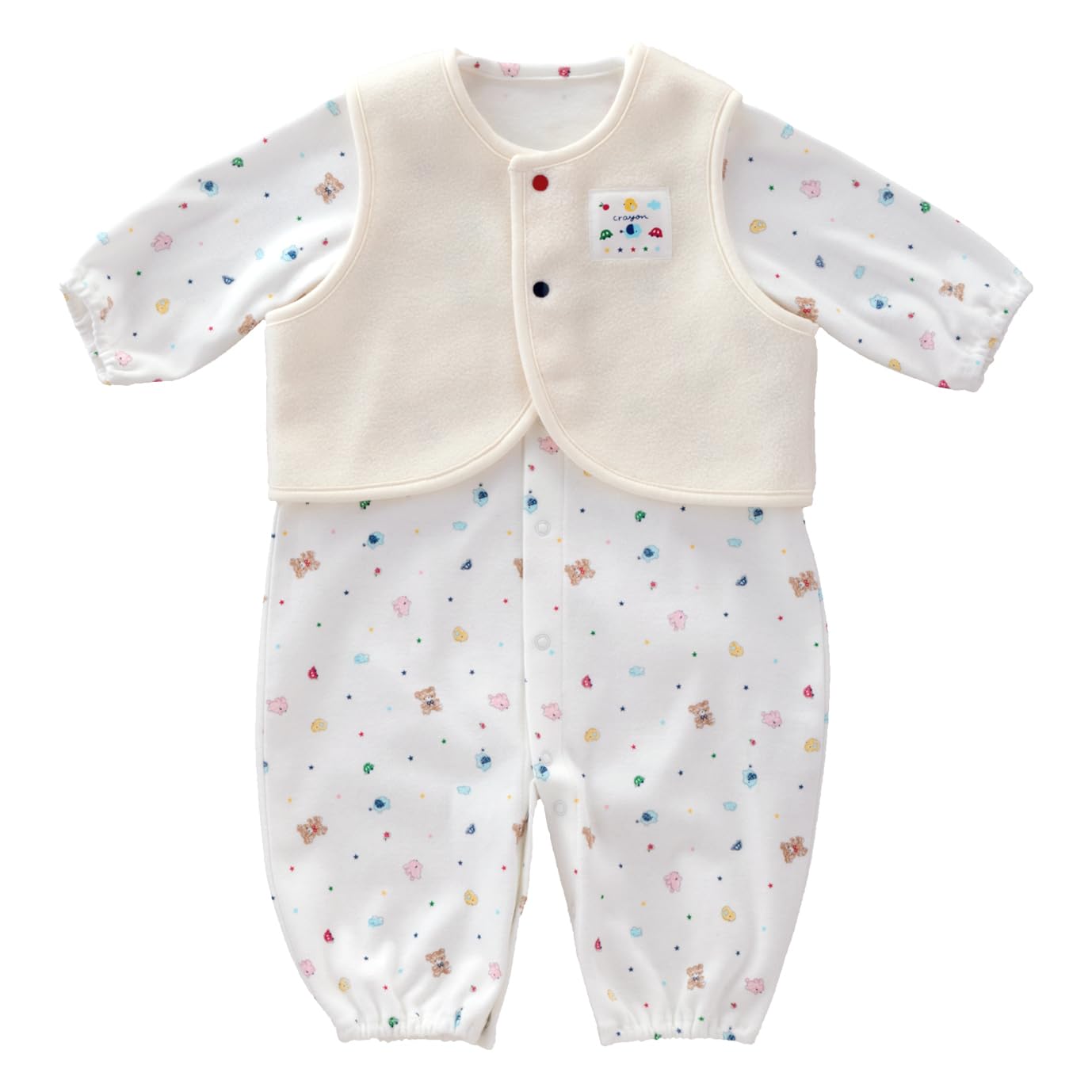 

All with Made in Japan [Baby Castle] Two-way Vest, 50-70 Crayons,