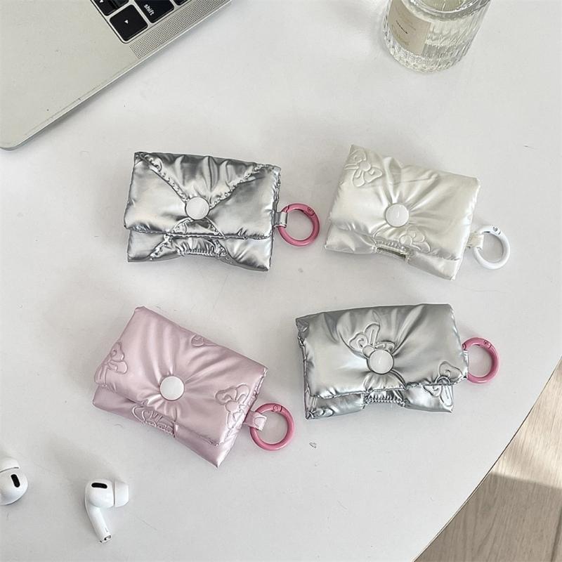 Headphone Case Bows Data Cable Storage Bag Portable Data Cable Earphone Organizer Earphone Storage Bag Earphone Bag