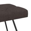Button Tufted Bench Dark Brown 80 x 40 x 46 cm Fabric