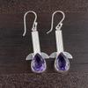 Natural Iolite Gemstone 925 Sterling Silver Handmade Jewelry Earring For Wife EE-36-7