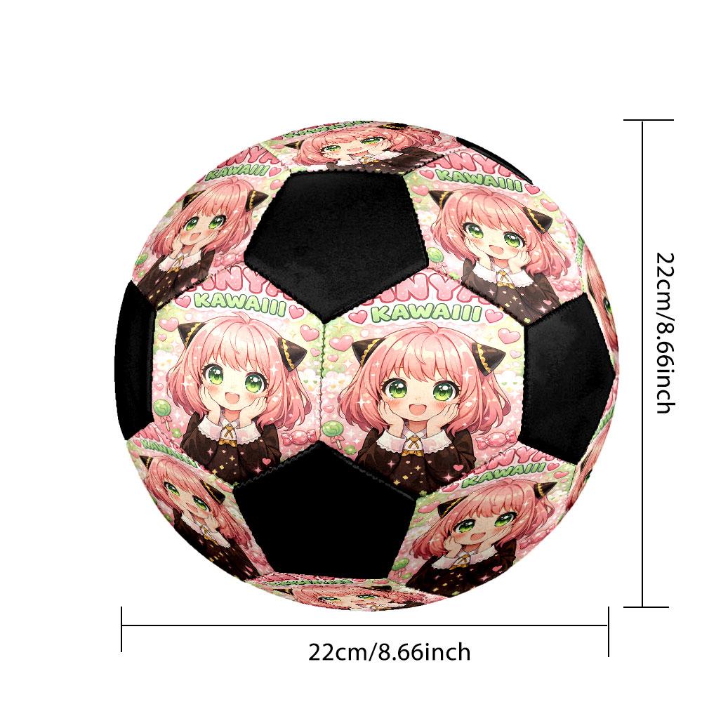 1pc SPY FAMILY Soccer Ball Size 5 Indoor Soccer Ball Fashion Colorful Backyard Game - Great For Sports Fans Gift HE43