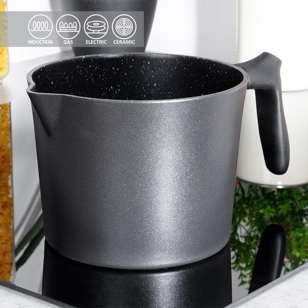 Granit Topf Stieltopf Zum Kochen von Milch Granit Sahne Saucen Pudding