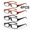 4PCS Classic Anti-Blue Light Reading Glasses Women Men Hyperopia Glasses Vintage Computer Glasses+1.0+1.5+2.0+2.5+3.0+3.5+4.0