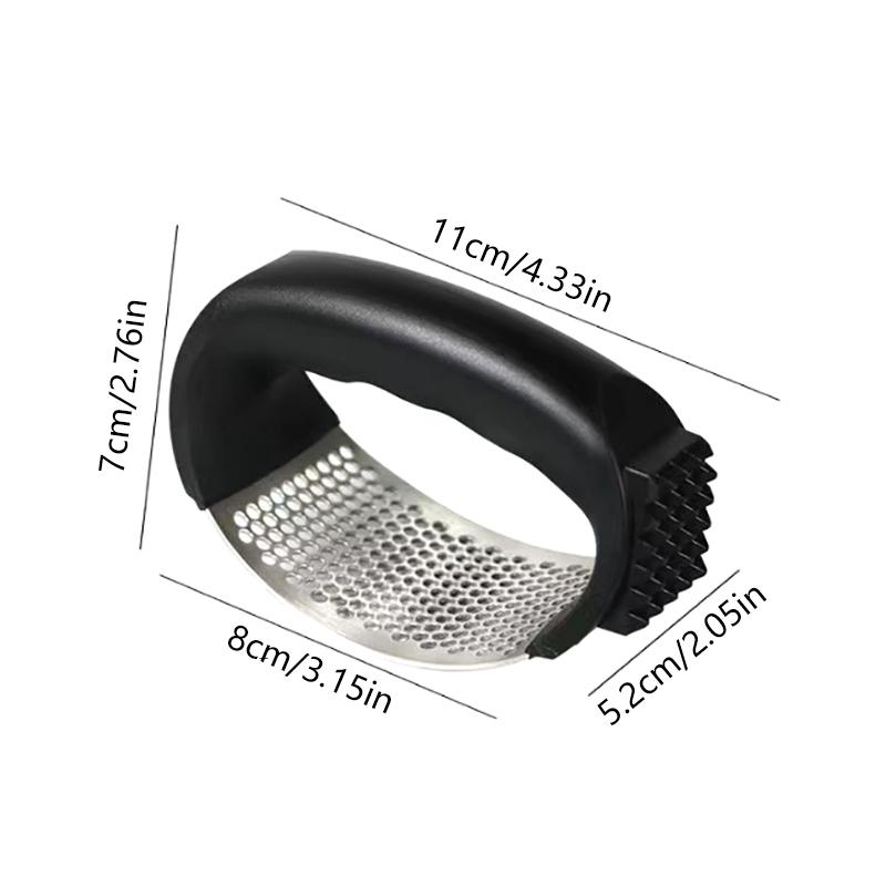 Edelstahl-Knoblauchpresse, Zerkleinerer, manueller Knoblauchwolf, Knoblauch-Zerkleinerer, Werkzeug zum Zerkleinern von Obst und Gemüse, Küchenhelfer-Zubehör