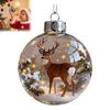 Décorations de Noël Sapin de Noël Transparent Décorations Suspendues Plates 2D Perles de Cristal Transparentes pour Loisirs Créatifs