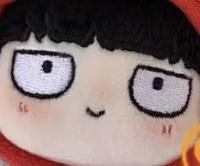 Gefüllte 10cm Mob Psycho100 Kageyama Shigeo Reigen Arataka Großer Kopf Baumwollpuppe Verkleidbares Plüschtier für Rucksack-Schmuck Schlüsselanhänger 10cm