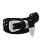 Egseupieo Vintage Suede Western Belt Black