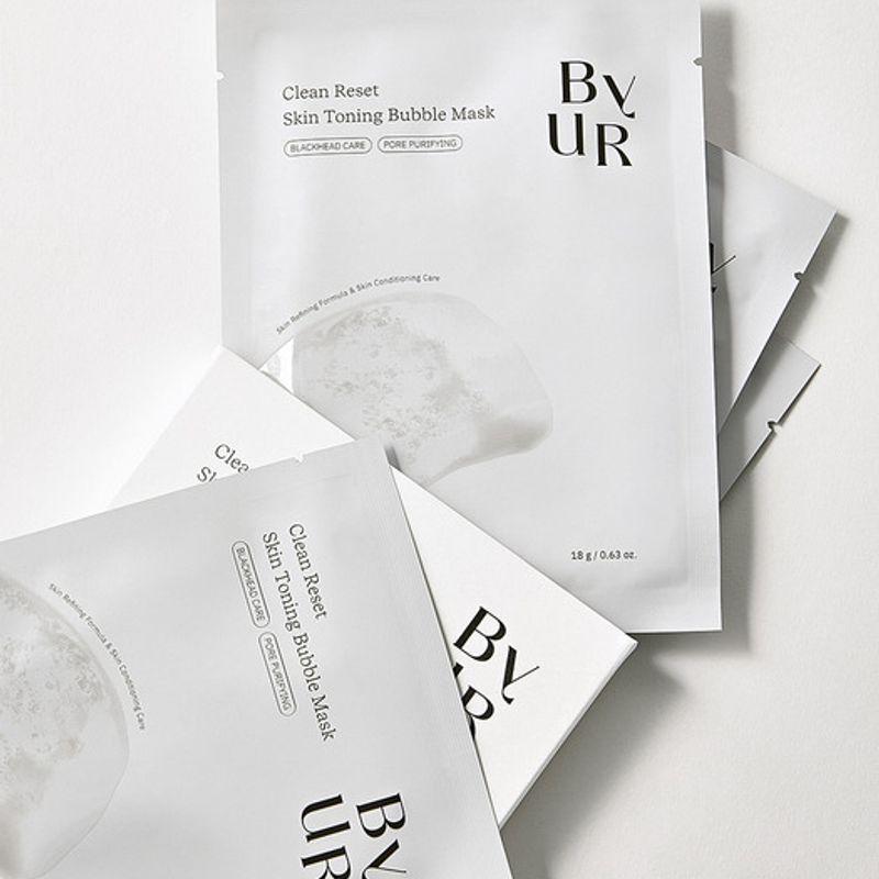 

ByUR Clean Reset Skin Toning Bubble Mask (4 sheets) Clean Reset Skin Toning Bubble Mask (4 sheets)