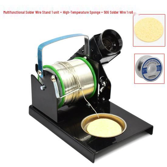Heavy-Duty All-Metal 3-in-1 Electric Soldering Iron Stand & Wire Holder Mini 936 Station